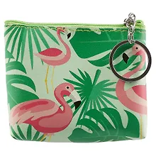 Купить Кошелек на молнии Фламинго (кожзам) (11х9) (ПВХ бокс) — Фото №1