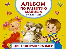Купить Альбом по развитию малыша. Цвета, форма, размер. От 2 до 4 лет — Фото №1