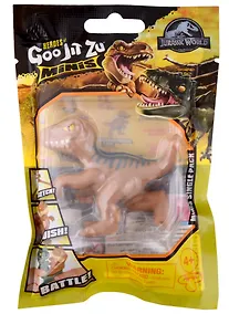 Купить Мини-игрушка Мир Юрского периода Динозаврик Эш (тянущаяся фигурка) (резина) (6 см) (ТМ GooJitZu) — Фото №1