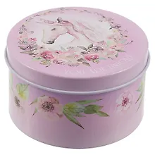 Купить Шкатулка круглая Единорог You are unique (металл) (7,5см) — Фото №1