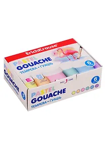 Купить Краски гуашевые 06цв 20мл "Pastel" к/к., ERICH KRAUSE — Фото №1