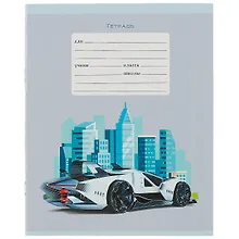 Купить Тетрадь в линейку Listoff, "Самые быстрые машины", 12 листов, в ассортименте — Фото №1