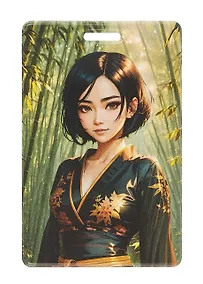 Купить Чехол для карточек вертикальный Аниме Девушка-ниндзя (ДК2023-450) — Фото №1