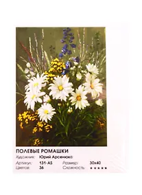 Купить Набор для творчества ТМ Белоснежка Живопись на холсте Полевые ромашки 30*40см 131-AS — Фото №1