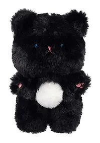 Купить Мягкая игрушка Котик черный с белым брюшком (25см) (12-1253-202405-T26) — Фото №1