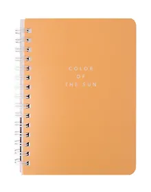 Купить Записная книжка А6 80л кл. "Block", желтый, карт.обл., спираль, микротекстурирование, ламинация — Фото №1