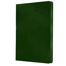Купить Ежедневник дат. 2027г. А6 176л "Soft Touch" зеленая тайга, иск.кожа, интегр.переплет, тонир.блок, скругл.углы, ляссе, инд.уп — Фото №1