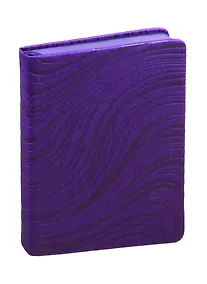 Купить Ежедневник недат. А6 120л Шиммер фиолетовый, кожзам, тв. переплет, блинт.тиснение, тонир.блок, ляссе — Фото №1