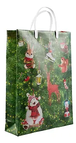 Купить Пакет подарочный пластик А3 ассорти НГ — Фото №1