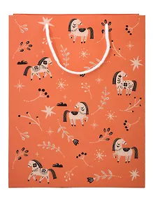 Купить Пакет А4 32*25 "Lucky"красный, НГ, бум.мат.ламинат — Фото №1