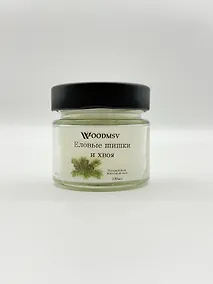 Купить Свеча ароматическая Еловые шишки и хвоя (100мл) (100-ЕШХ) — Фото №1