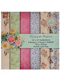 Купить Набор бумаги для скрапбукинга, 30*30(30,5*30,5)см, 12 листов, 6  дизайнов Enjoying the Fragrance (11-8) (11 — Фото №1