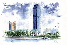 Купить Открытка "Екатеринбург. Вид с плотины городского пруда" — Фото №1