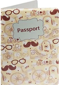 Купить Обложка для паспорта Hipster (ПВХ бокс) — Фото №1