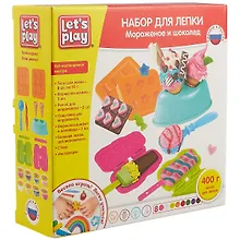 Купить Набор для лепки ТМ Let`s play/Лэтс плэй Мороженое и шоколад, 25см 36738 — Фото №1