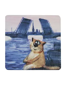 Купить Сувенир МАГНИТИК Магнит Коты А.Ярышкина: «В петербурге» — Фото №1