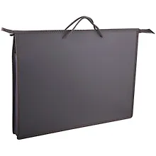 Купить Папка на молнии А3 для бумаг пластик, с ручками, серая, Спейс — Фото №1