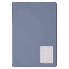 Купить Ежедневник недат. А5 152л "NUANCES" дымка, 7Б, иск.кожа, тв.переплет, тонир.блок, нашивка с тисн.фольгой, скругл.углы, ляссе, инд.уп — Фото №1