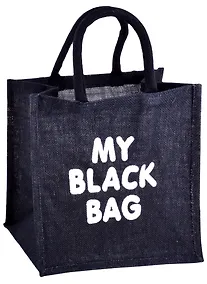 Купить Сумка джутовая S My black bag (30х30х18) — Фото №1