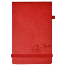 Купить Книга для записей А5 96л лин. "ПАПИР КРАСНЫЙ" кожзам, тв.переплет — Фото №1