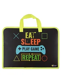 Купить Папка для тетрадей А4 "Game repeat" 34*24,5*7см пластик, молния, текст.ручки, расширение — Фото №1