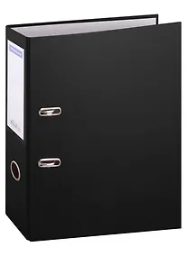 Купить Папка архивная 70 мм А4 черная, бумвинил, прозрачный карман — Фото №1