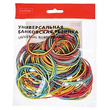 Купить Резинки для денег 100гр, цветные, инд.уп., Hatber — Фото №1