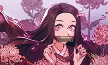 Купить Кардхолдер охотника на демонов (по мотивам манги, в форме книжки, 215х65 мм, сиреневый) — Фото №1