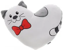 Купить Игрушка, мягкая, Gulliver/Гулливер, Подушка-валентинка котик Тимур 25 см — Фото №1