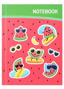 Купить Записная книжка А6 48л лин. "АРБУЗИКИ" тв.переплёт, полноцв.печать, глянц.гологр.ламинация — Фото №1