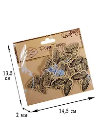 Купить Декор элементы для скрапбукинга, крафт, бабочки, 12шт (D26000620D) — Фото №1
