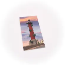 Купить Магнитная закладка, арт. ЗМСПб-03-01, Ростральная колонна. Закат — Фото №1