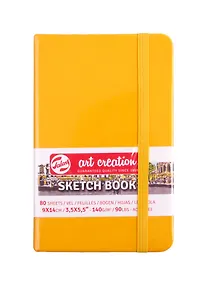 Купить Скетчбук 9*14 80л "Art Creation" желтый, 140г/м2, слоновая кость, тв.обл., Royal Talens — Фото №1