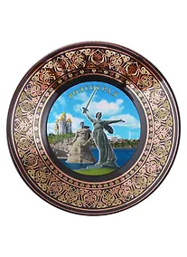 Купить Тарелка Волгоград (фарфор D15 цв.черный) — Фото №1