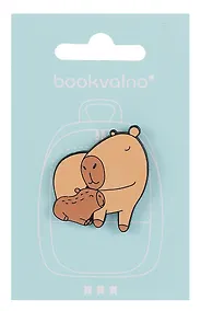 Купить Значок Капибара с детенышем (металл) (12-5769-A23) — Фото №1