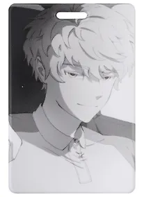 Купить Чехол для карточек вертикальный Аниме Синтонимы Персонаж Портрет (ч/б) (Медина Мирай) (ДК2022-420) — Фото №1