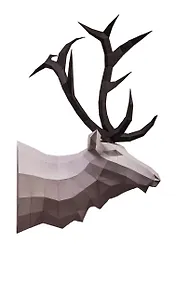 Купить Набор для сборки полигональных фигур: Лось (Белый) — Фото №1