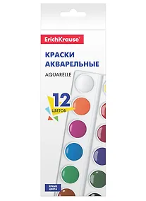 Купить Краски акварельные 12цв "Basic", ErichKrause — Фото №1