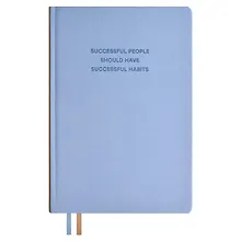 Купить Ежедневник недат. А5 160л "Буйвол" голубой, бежевый, кожзам, тв.переплет, блинтовое тиснение, офсет, ляссе — Фото №1