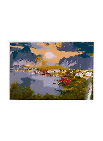 Купить Набор ТМ Рыжий Кот Раскраска на картоне A4 Городок в горах (Арт. Р-2403) — Фото №1