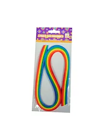 Купить Набор бумаги цветной для квиллинга FANCY CREATIVE Радуга, 3мм*53см, 100шт., 5 цветов — Фото №1