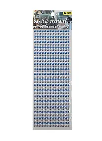 Купить Стразы -бусины большие (1461-4A/2) (белые/голубые) — Фото №1