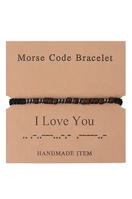 Купить Браслет Морзе I Love You (12-202509-BR-ZJ4322) — Фото №1
