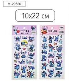 Купить Наклейки декоративные УШАСТИК, 10*22 см, 6 дизайнов, ОПП-упаковка — Фото №1