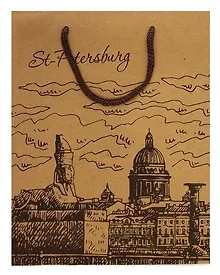 Купить Пакет А4 33*24*8 "Сфинкс" крафт — Фото №1