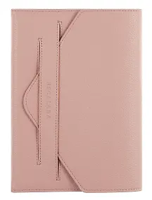 Купить Ежедневник недат. А5 160л "Наппа экстра" розовый, кожзам, тв.переплет, обл.поролон, блинтовое тиснение, клапан в петле, офсет, ляссе — Фото №1