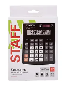 Купить Калькулятор 12 разрядный, настольный, 2-е питан., ELEVEN CDB1201-BK — Фото №1