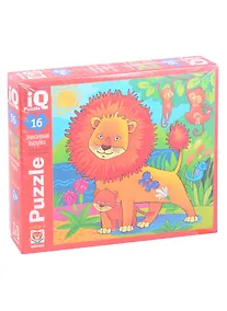 Купить IQ Пазл МАКСИ 16 эл. Рыжий лев — Фото №1