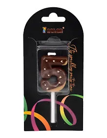 Купить Свеча для торта Цифра 5 Глазурь шоколадная (4см) (блистер) (12-7color-candle_10) — Фото №1