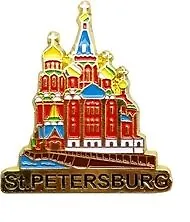 Купить Магнит металлическая эмаль Спас-на-Крови — Фото №1